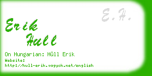 erik hull business card